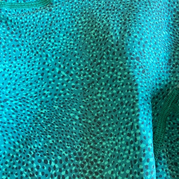 SPANX booty boost Teal patterned Leggings - Picture 3 of 4